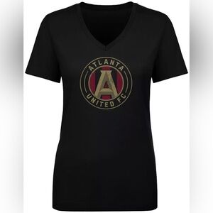 Fanatics Atlanta United FC Women's Black V-Neck Tee